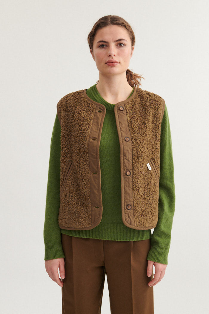 Basic Apparel Ida Vest Vests 181 Capers Green